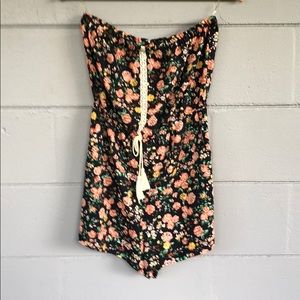 SWELL floral shorts romper